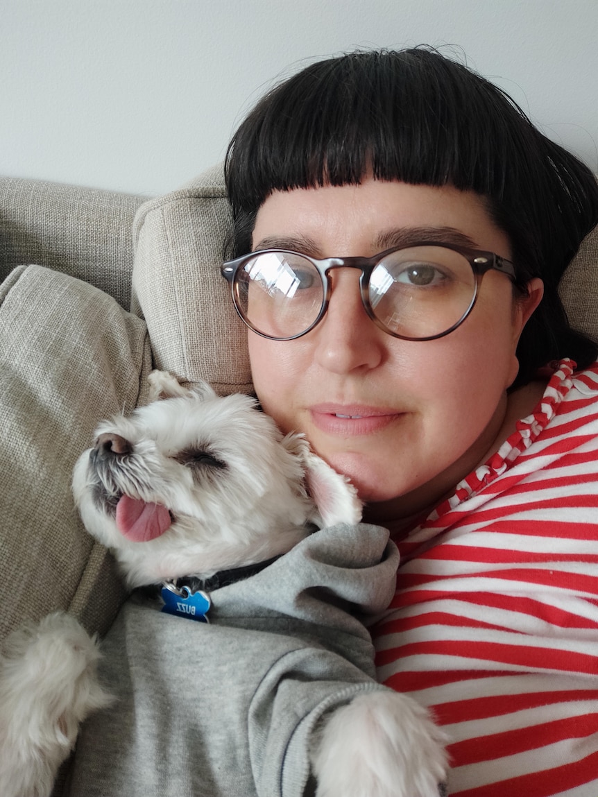 Carla Donnelly with her dog