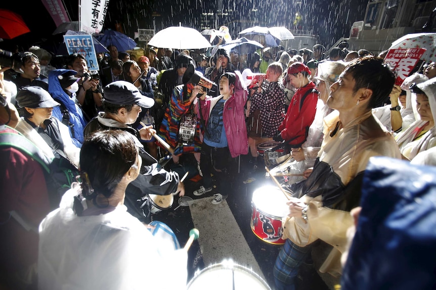 Japan protesters