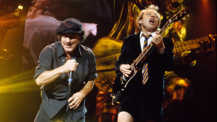ACDC perform at the Sydney Entertainment Centre.