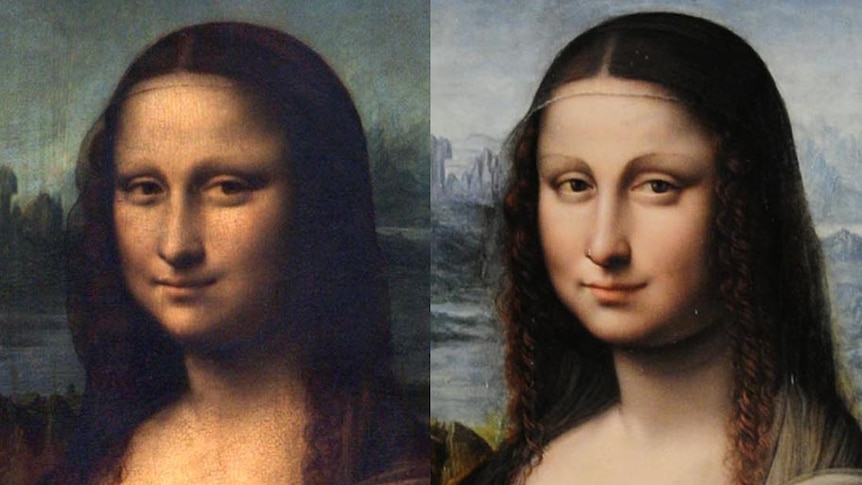 LtoR The original Mona Lisa and a copy of the Mona Lisa found in the Prado Museum
