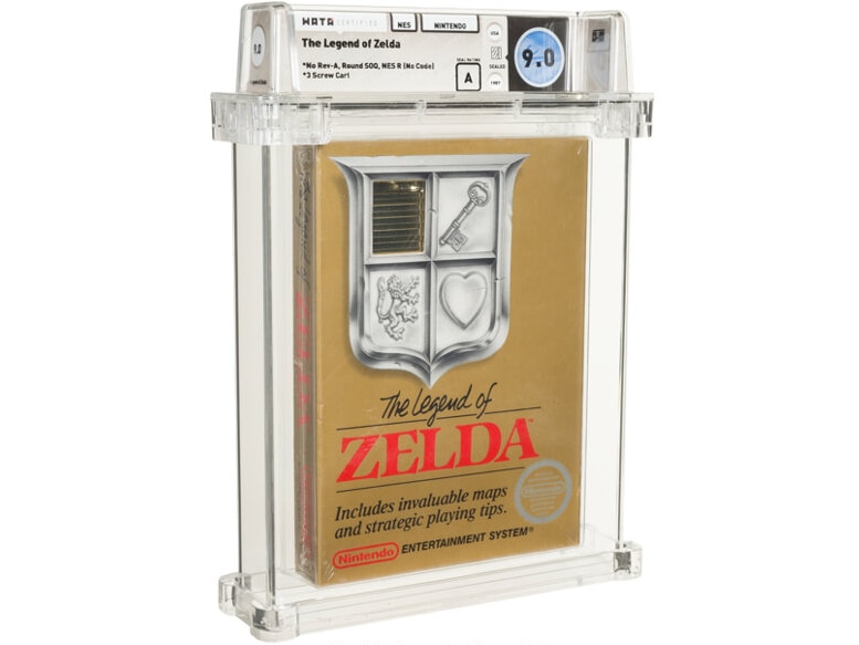 A copy of the The Legend of Zelda