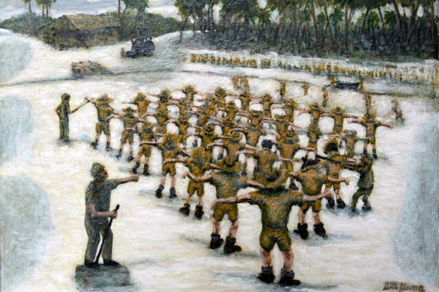 Bill Young's picture of the Sandakan POW camp