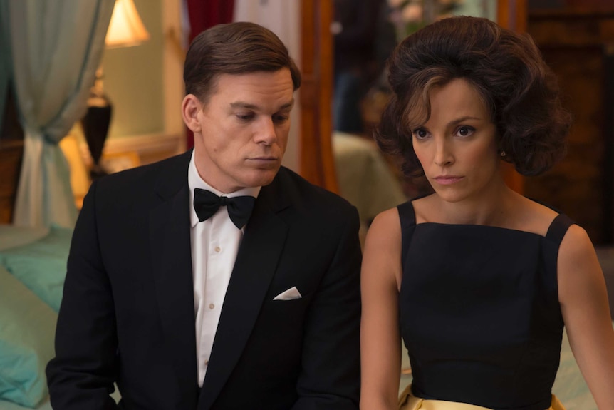 John F Kennedy (Michael C Hall) and Jackie Kennedy (Jodi Balfour) in The Crown.