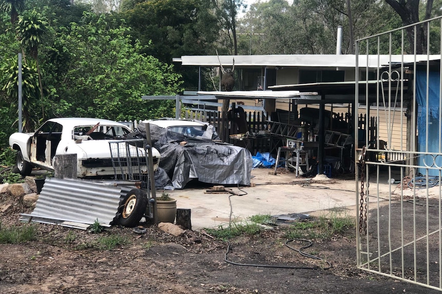 Home of missing Goodna man David Thornton.