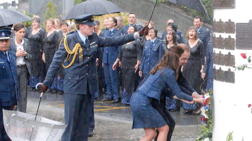 Prince William and Catherine, the Duchess of Cambridge, visit the Royal New Zealand Police College.