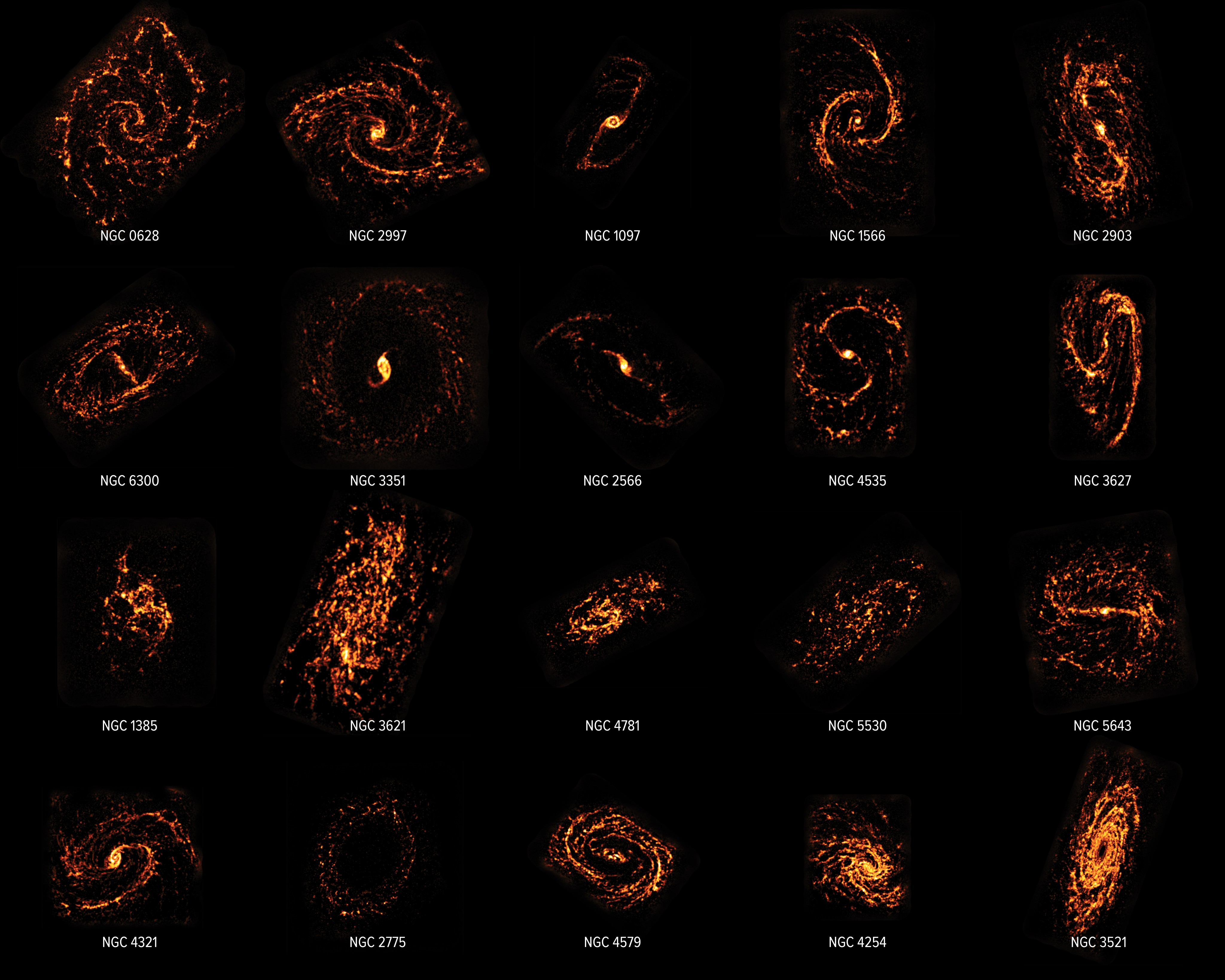 Radio wavelength images of galaxies