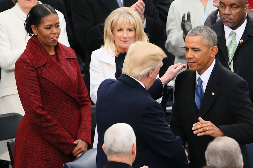 Hillary Clinton at the inauguration ceremony