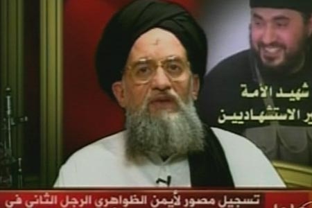 Al Qaeda number two Ayman al-Zawahiri.