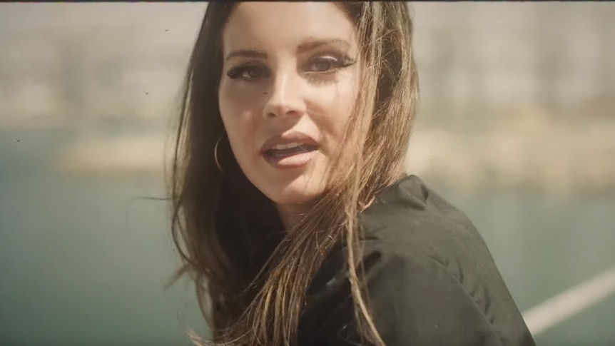 A screencap from Lana Del Rey's 2019 video for Fuck It  I Love You & The Greatest