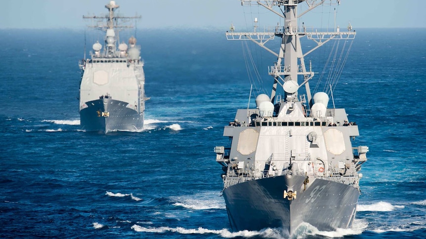 USS Chung Hoon and USS Mobile Bay