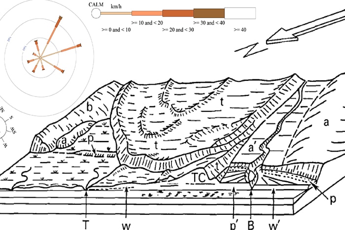 Fraser Island dune diagram.