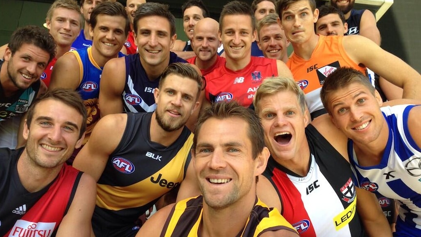 AFL captains pose for Oscars-style selfie