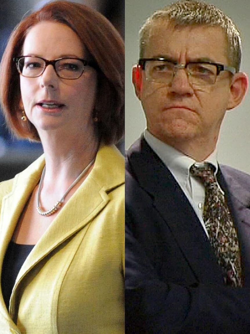Julia Gillard and former communications director for the Gillard government, John McTernan.
