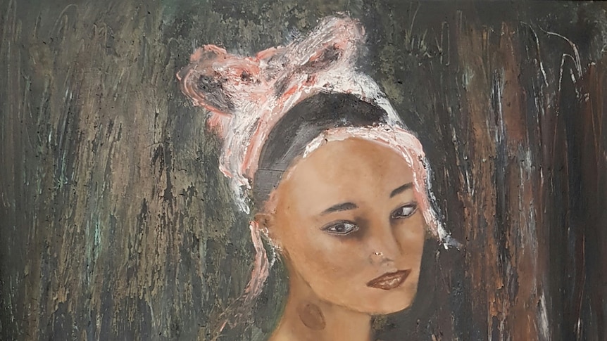 Painting of a young woman