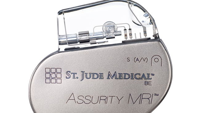 A St Jude Medical pacemaker affected by an FDA product recall in the US.