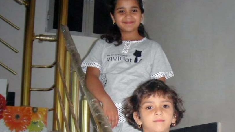 Sisters Hiba and Huda went missing on the boat along with their father Ayad and their mother.