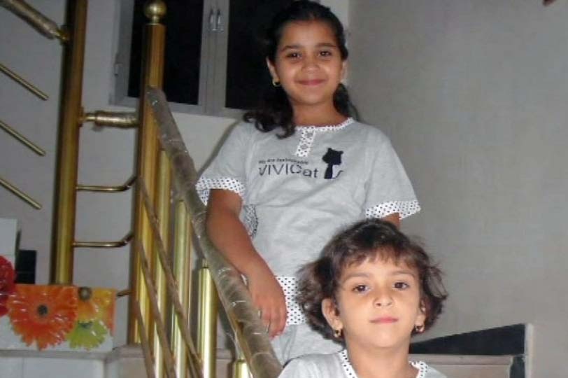 Sisters Hiba and Huda went missing on the boat along with their father Ayad and their mother.