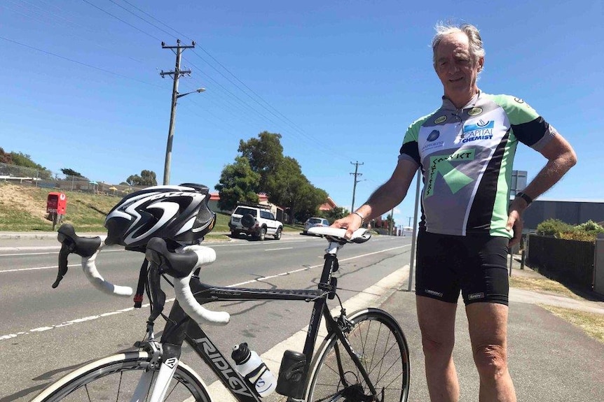 Tasmanian cyclist Gary Woodfall