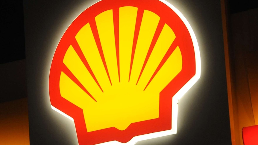 A Shell petrol station logo in Melbourne