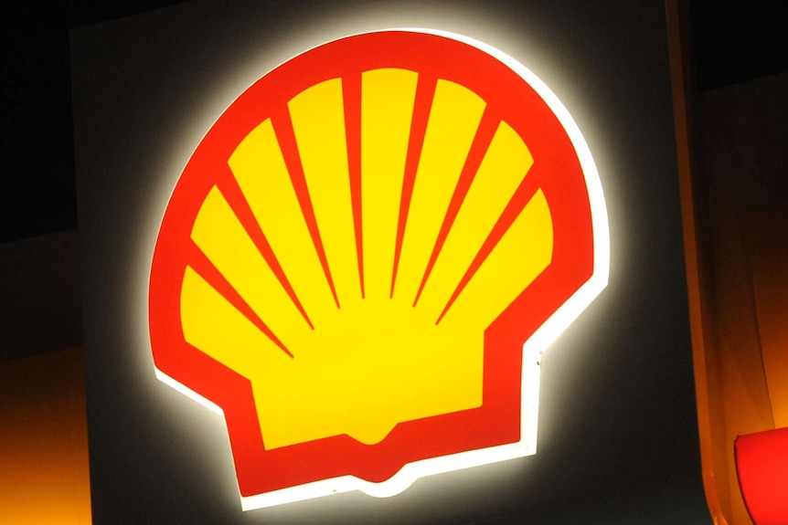 A Shell petrol station logo in Melbourne