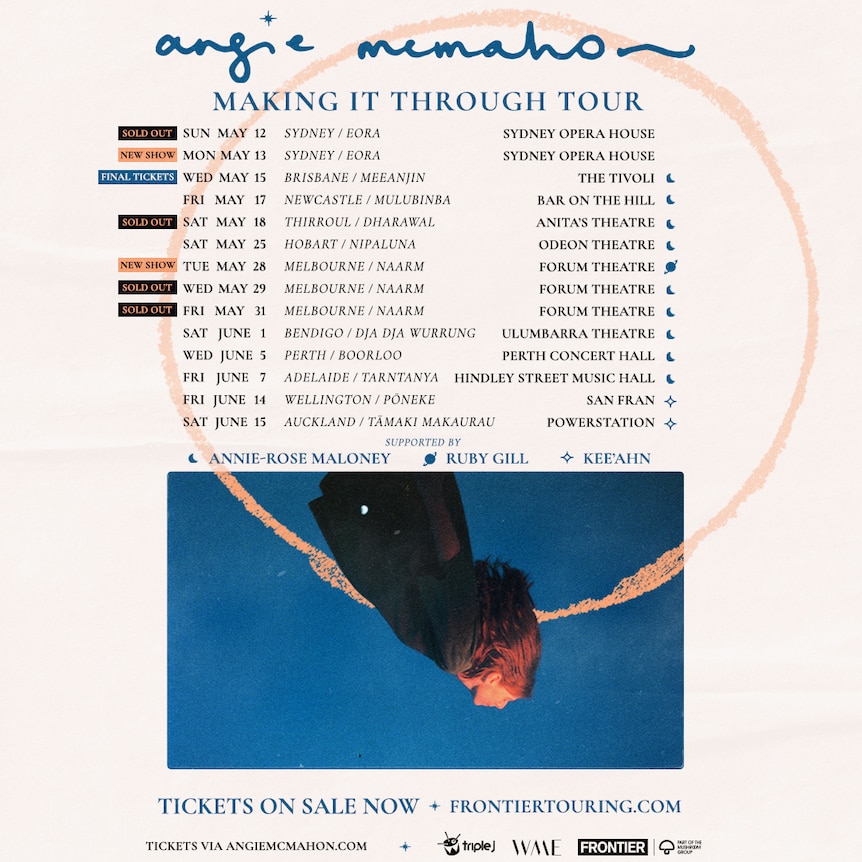Angie McMahon 2024 tour poster
