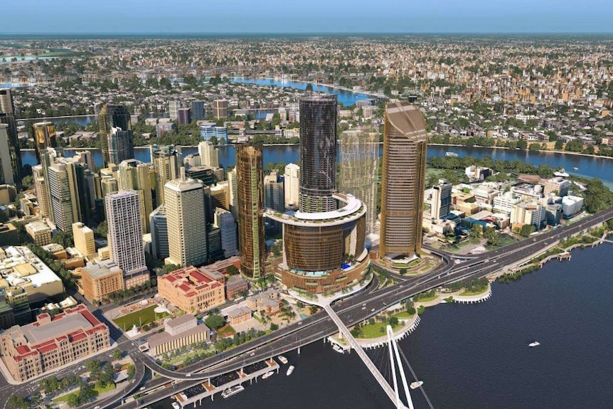 Master plan of the Queen's Wharf development.