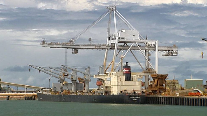 Generic TV still of Port of Townsville in north Qld on January 22, 2009.