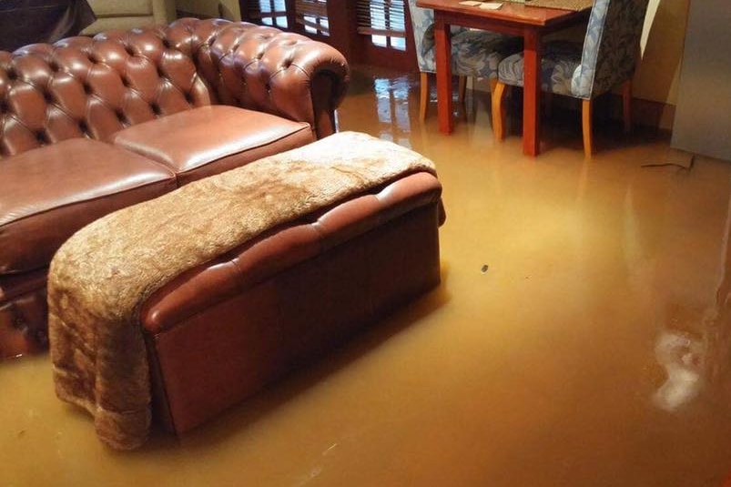 House and car flooded at Paddington