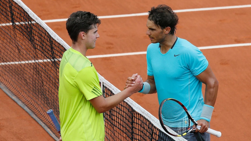 Thiem congratulates Nadal at French Open