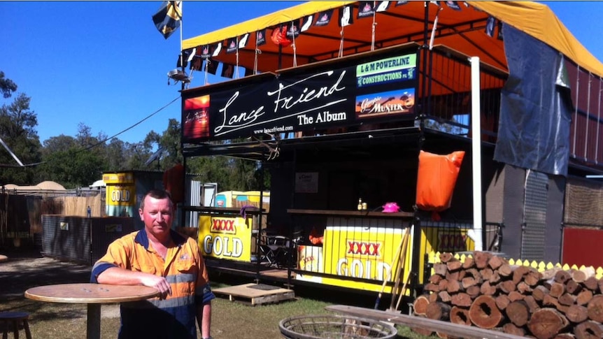 Camper Darryl Rampton ready for Gympie Music Muster