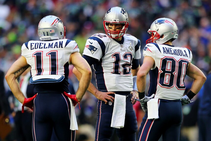 Ban upheld ... Patriots quarter-back Tom Brady.