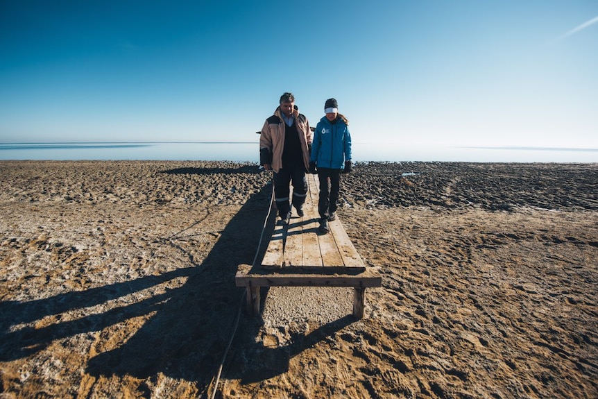 Mina at the Aral Sea