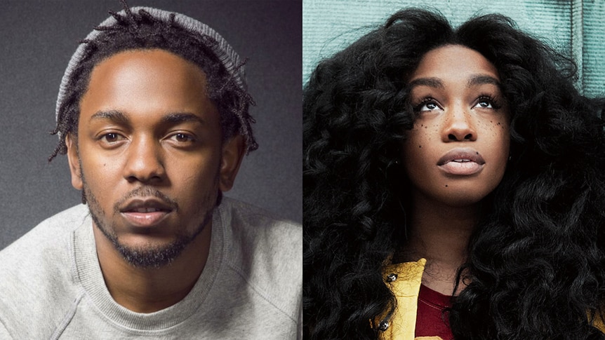 Kendrick Lamar and SZA in composite