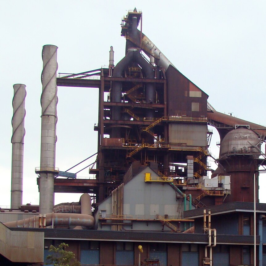 A steel mill at Port Kembla.