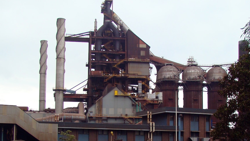 A steel mill at Port Kembla.