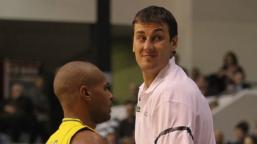 With Andrew Bogut (R) out, Patrick Mills (L) will play a key role for the Boomers in London.