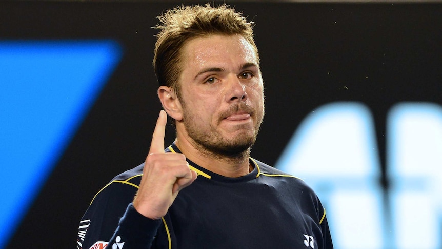 Wawrinka wins first set