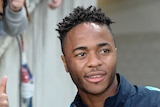 Star signing ... Raheem Sterling meets Manchester City fans on the Gold Coast
