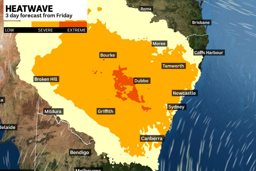 Heat made of broader NSW 