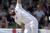 England bowler Monty Panesar bowls
