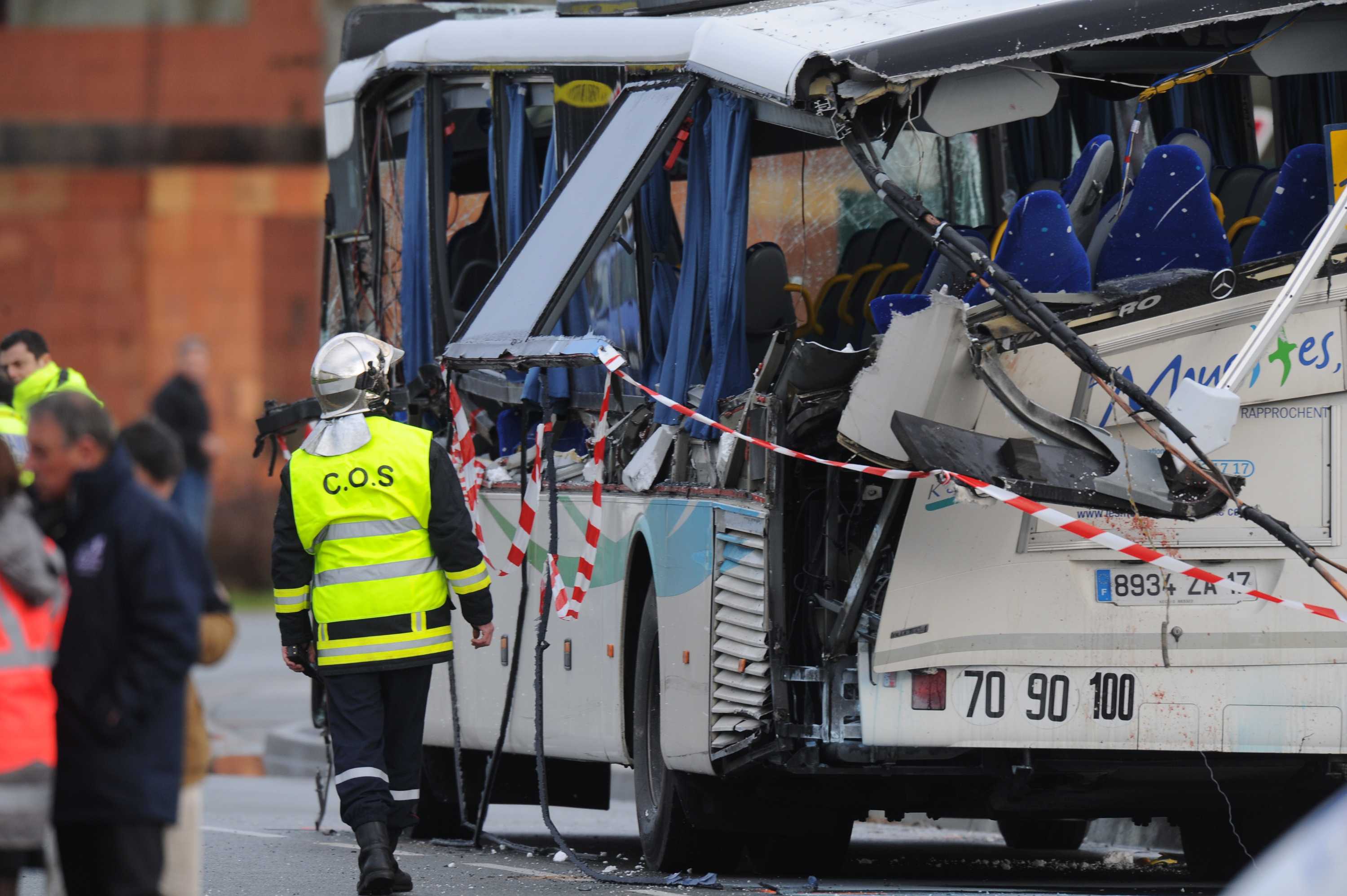 Six children killed as school bus collides head-on with truck in France ...
