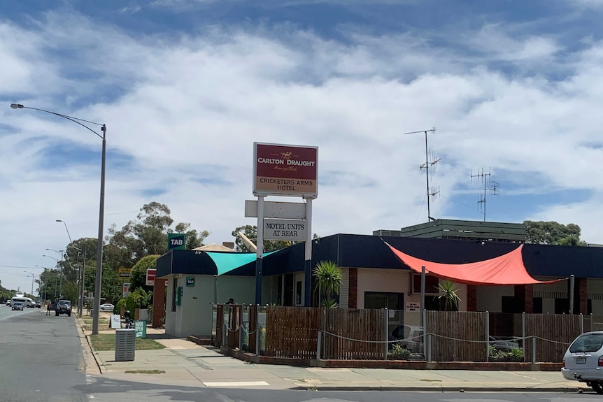 A pub on a corner in a country town.