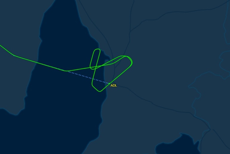 Map showing the route taken by Malaysia Airlines flight MH139.