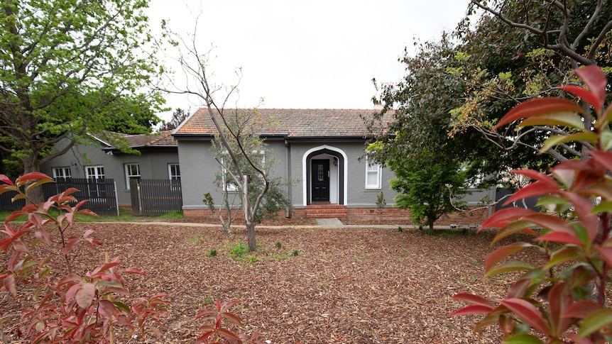 The front of a traditional Canberra home, which has been renovated.