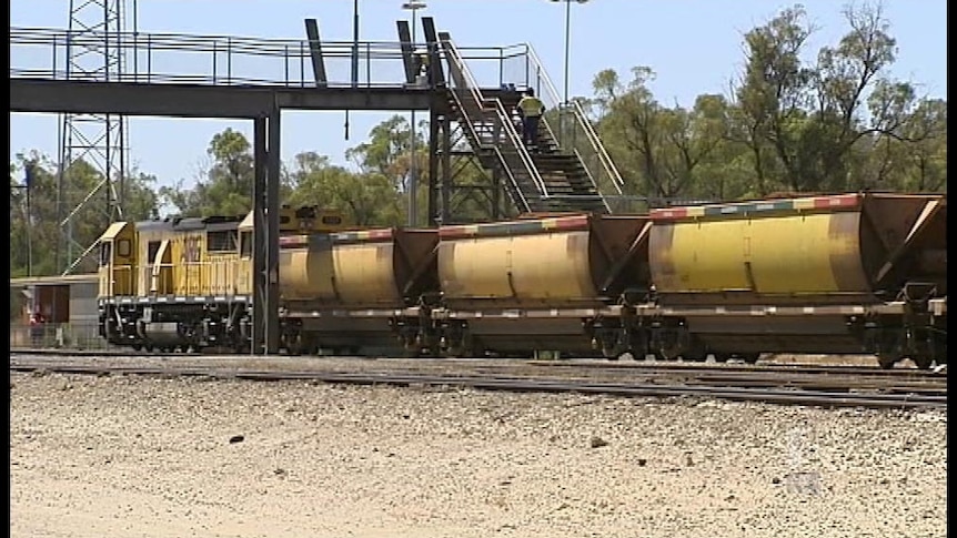 Lead is transported via rail