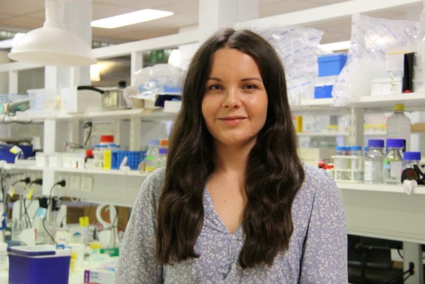 A woman in a lab