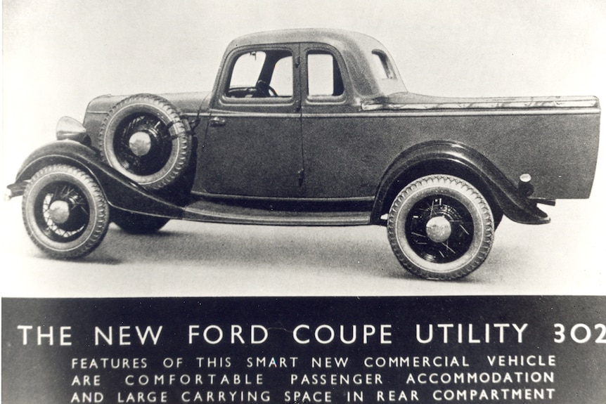 Photo of a Ford Coupe vintage advertisement