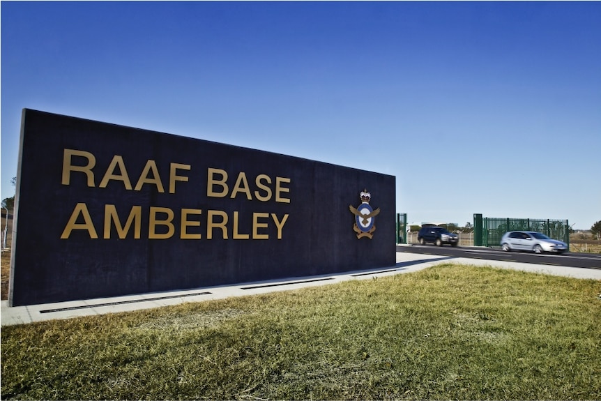RAAF Base Amberley sign.