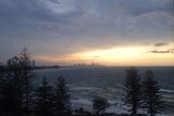 A storm over Burleigh Heads on the Gold Coast, November 6, 2014