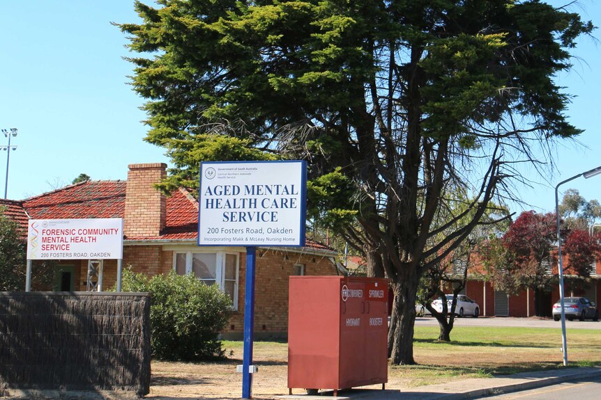 The sign outside the Oakden Aged Mental Health Care Service